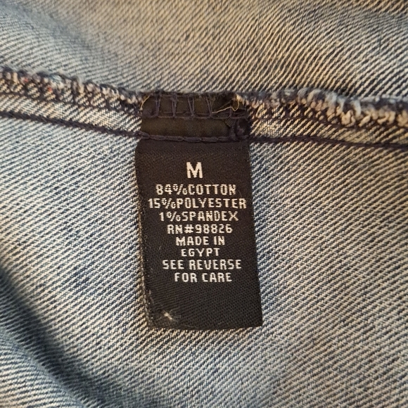 Kikit Women's Embroidered Denim Jean Jacket with Classic Design and Vintage Look - Picture 8 of 8